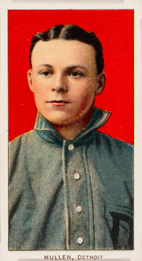 1909 White Borders Piedmont 350  Mullen, Detroit #347 Baseball Card