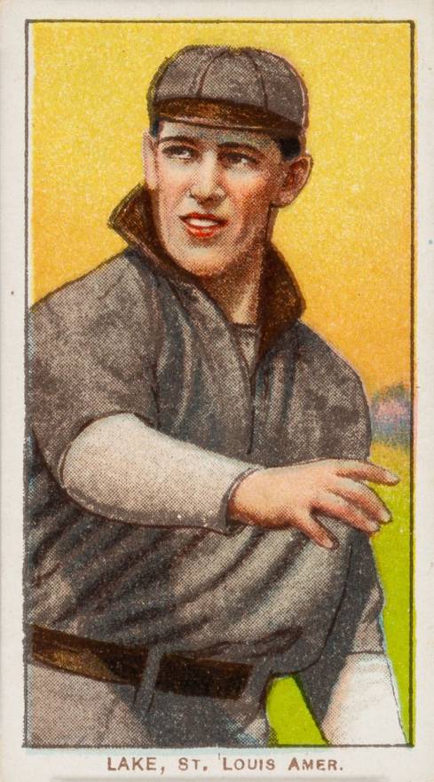 1909 White Borders Piedmont 350  Lake, St. Louis Amer. #274 Baseball Card