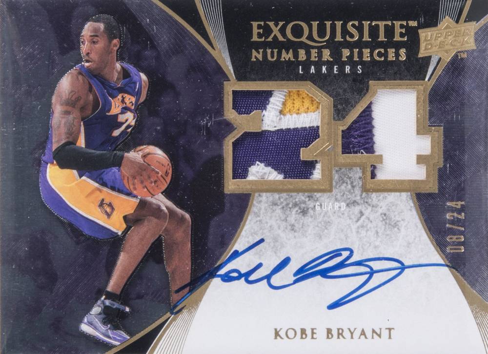 2007 Upper Deck Exquisite Collection Number Pieces Kobe Bryant #EN-KB Basketball Card