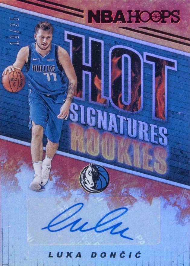 2018 Hoops Hot Signatures Rookies Luka Doncic #HSRLD Basketball Card