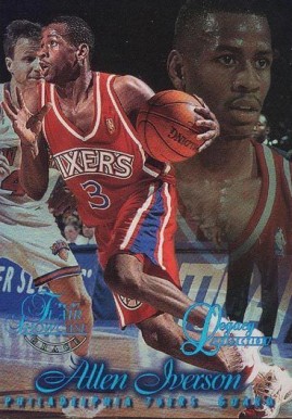 1996 Flair Showcase Legacy Collection Allen Iverson #3 Basketball Card