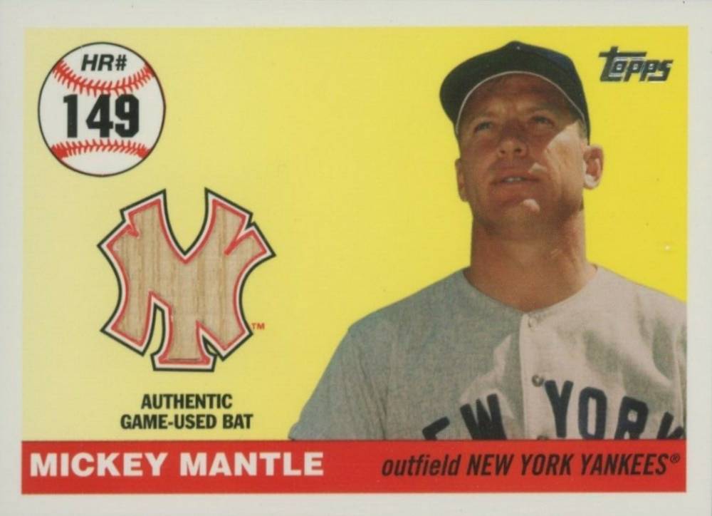 2006 Topps Mantle Home Run History Mickey Mantle #149 Baseball Card