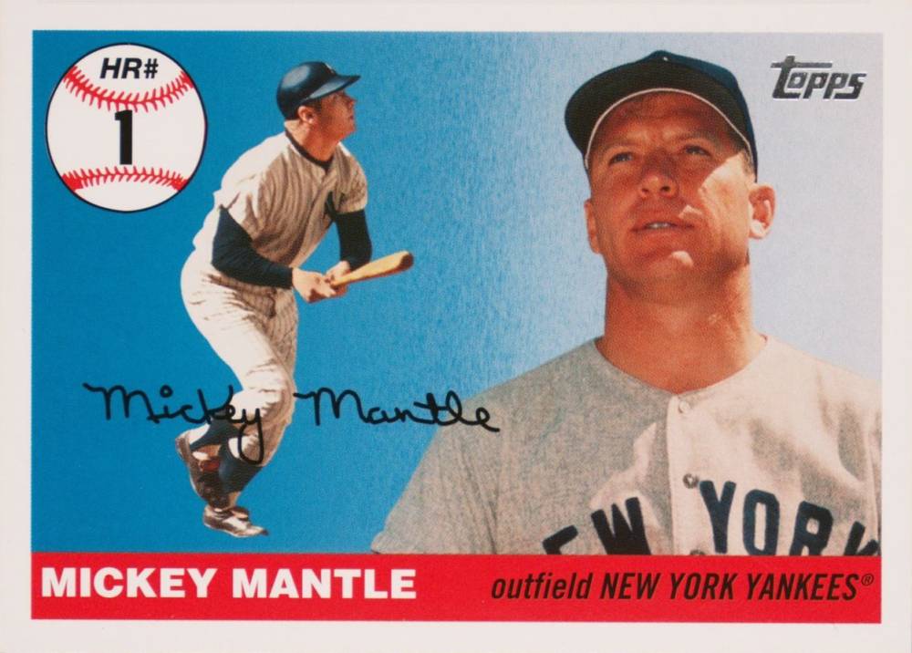 2006 Topps Mantle Home Run History Mickey Mantle #1 Baseball Card