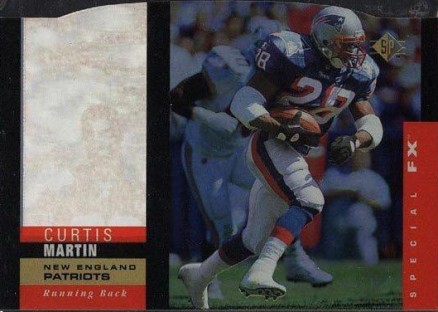 1995 SP Holoview Die-Cut Curtis Martin #5 Football Card