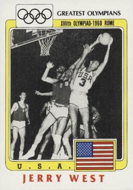 1983 Topps Greatest Olympians Jerry West #91 Basketball Card