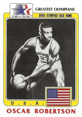 1983 Topps Greatest Olympians Oscar Robertson #63 Basketball Card