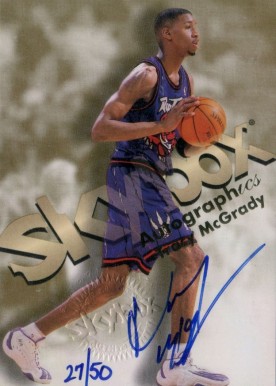 1998 Skybox Premium Autographics Tracy McGrady # Basketball Card