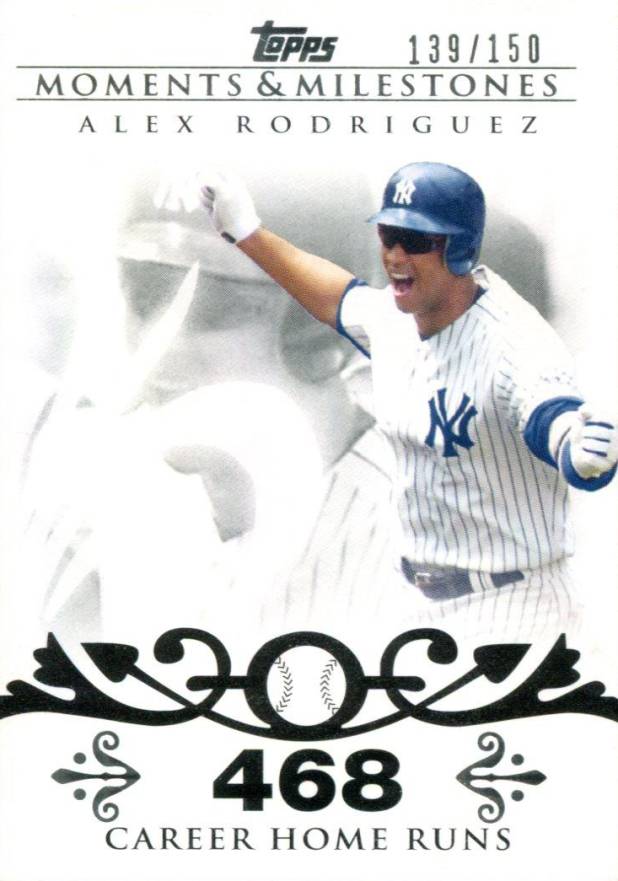 2008 Topps Moments & Milestones Alex Rodriguez #1 Baseball Card