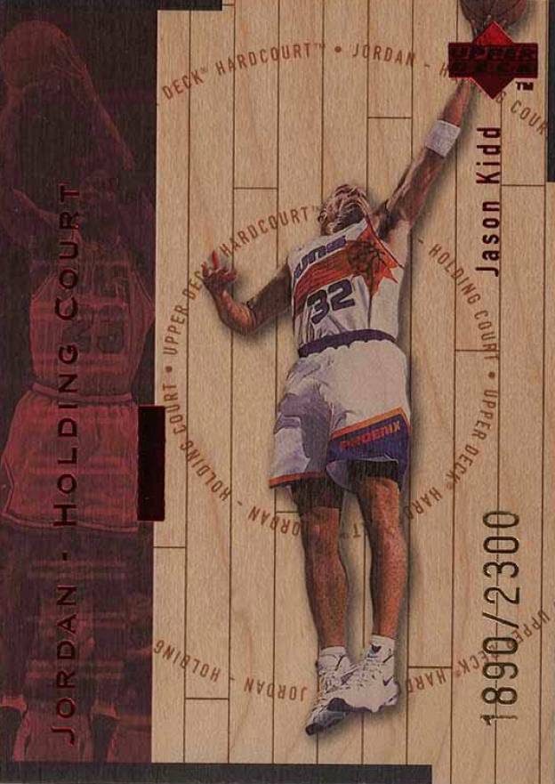 1998 Upper Deck Hardcourt Jordan Holding Court Jason Kidd/Michael Jordan #J21 Basketball Card