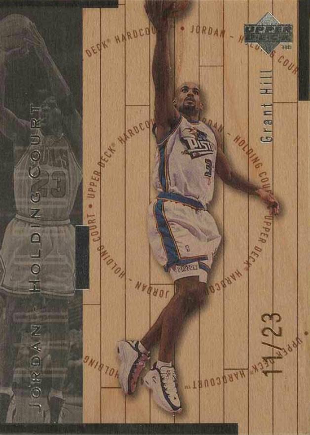 1998 Upper Deck Hardcourt Jordan Holding Court Grant Hill/Michael Jordan #J8 Basketball Card