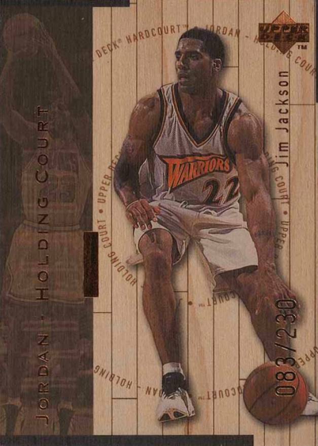 1998 Upper Deck Hardcourt Jordan Holding Court Jim Jackson/Michael Jordan #J9 Basketball Card