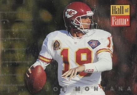 1995 Skybox Impact Future Hall of Famers Joe Montana #2 Football Card