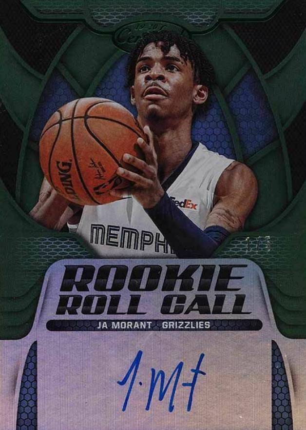 2019 Panini Certified Rookie Roll Call Autographs Ja Morant #RC-JA Basketball Card