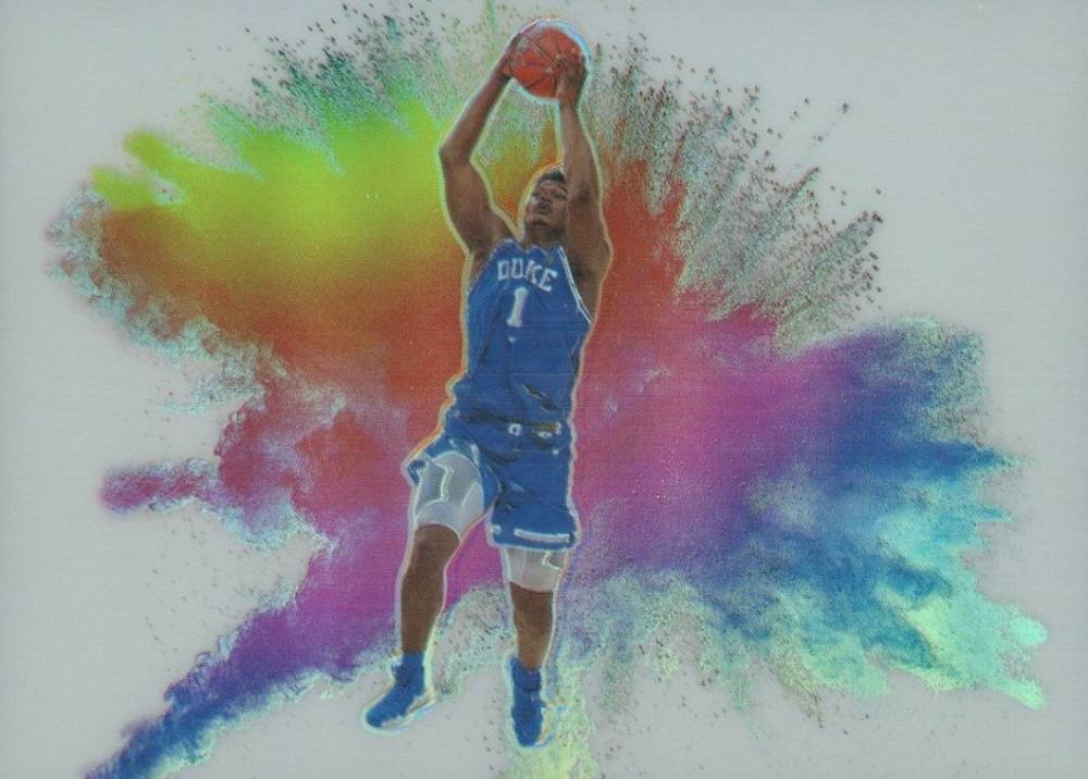 2019 Panini Prizm Draft Picks Color Blast Zion Williamson #1 Basketball Card