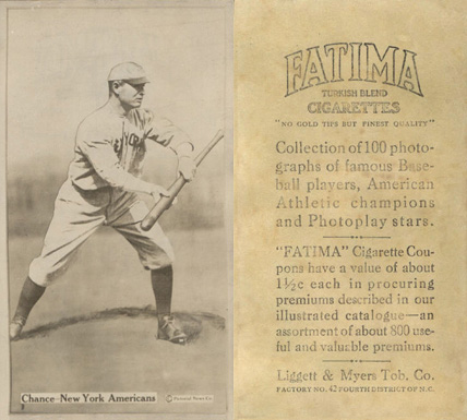 1914 Fatima Player Cards Frank Chance # Baseball Card