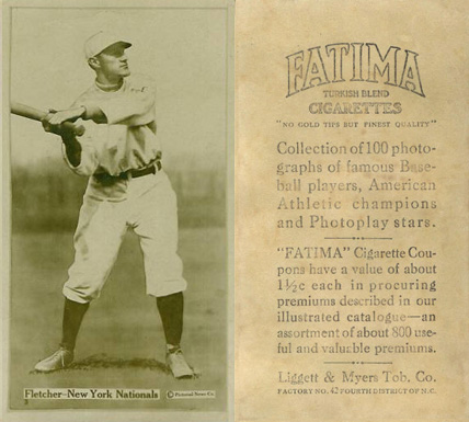 1914 Fatima Player Cards Art Fletcher # Baseball Card