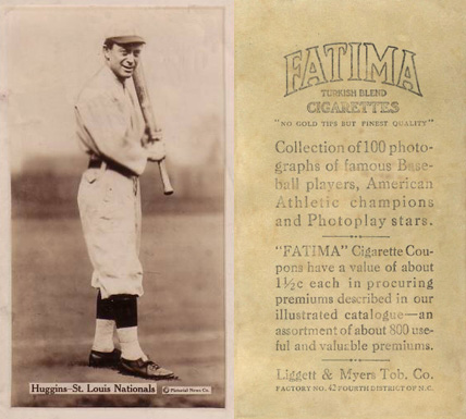 1914 Fatima Player Cards Miller Huggins #18 Baseball Card