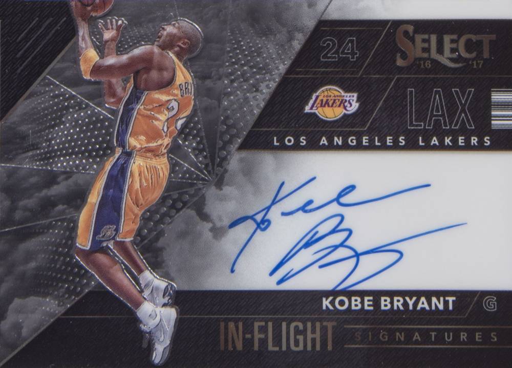 2016 Select In Flight Signatures Kobe Bryant #2 Basketball Card