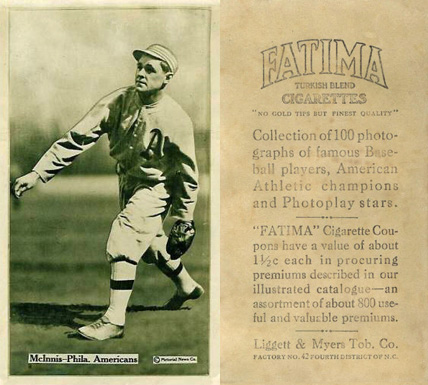 1914 Fatima Player Cards Stuffy McInnis # Baseball Card