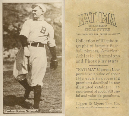 1914 Fatima Player Cards Hub Perdue # Baseball Card
