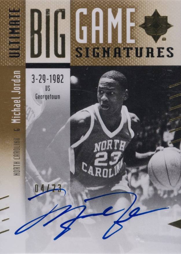 2010 Upper Deck Ultimate Collection Big Game Signature Michael Jordan #BG-MJ Basketball Card