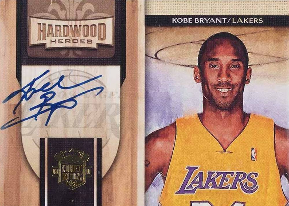 2009 Panini Court Kings Hardwood Heroes Kobe Bryant #10 Basketball Card
