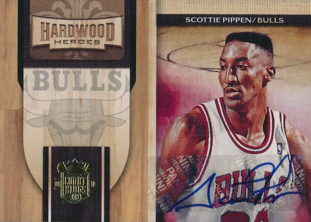 2009 Panini Court Kings Hardwood Heroes Scottie Pippen #11 Basketball Card