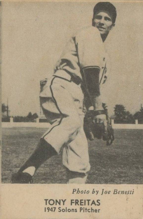 1947 Sunbeam Bread Sacramento Solons Tony Freitas # Baseball Card