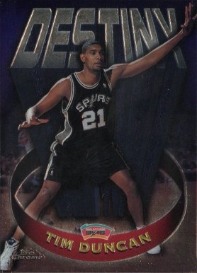 1997 Topps Chrome Destiny Tim Duncan #D8 Basketball Card