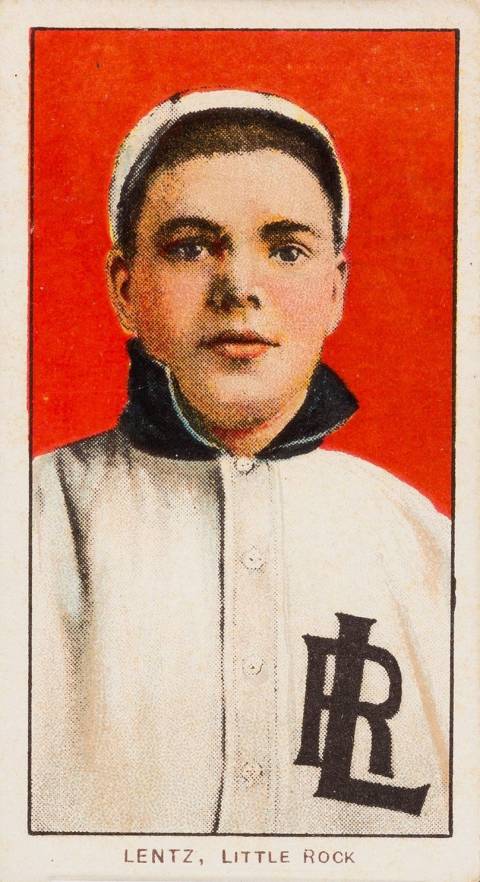 1909 White Borders Piedmont 350  Lentz, Little Rock #284 Baseball Card