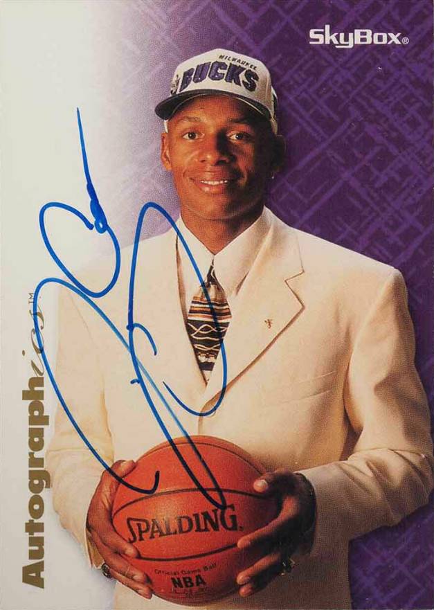 1996 Skybox Premium Autographics Ray Allen # Basketball Card