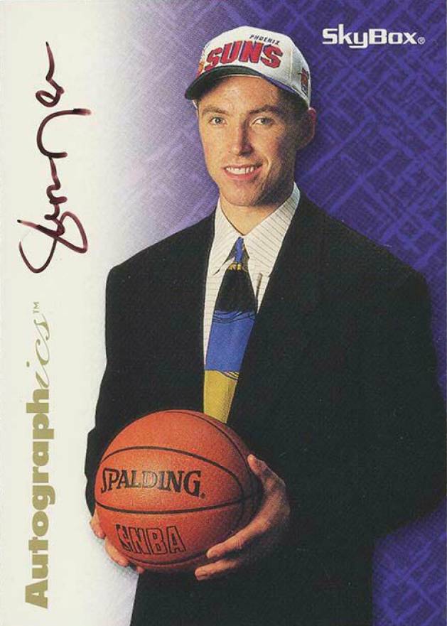 1996 Skybox Premium Autographics Steve Nash # Basketball Card
