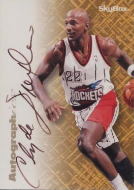 1996 Skybox Premium Autographics Clyde Drexler # Basketball Card