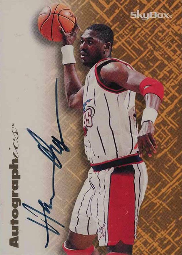1996 Skybox Premium Autographics Hakeem Olajuwon # Basketball Card