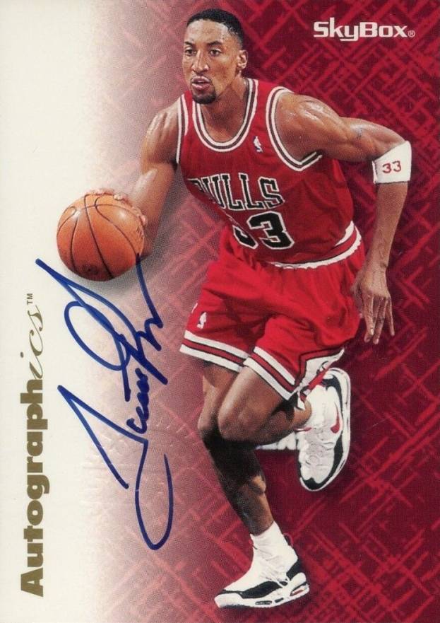 1996 Skybox Premium Autographics Scottie Pippen # Basketball Card