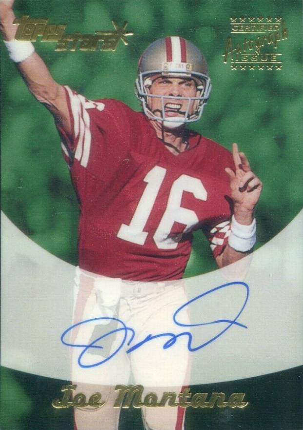 2000 Topps Stars Autographs Joe Montana #JM Football Card