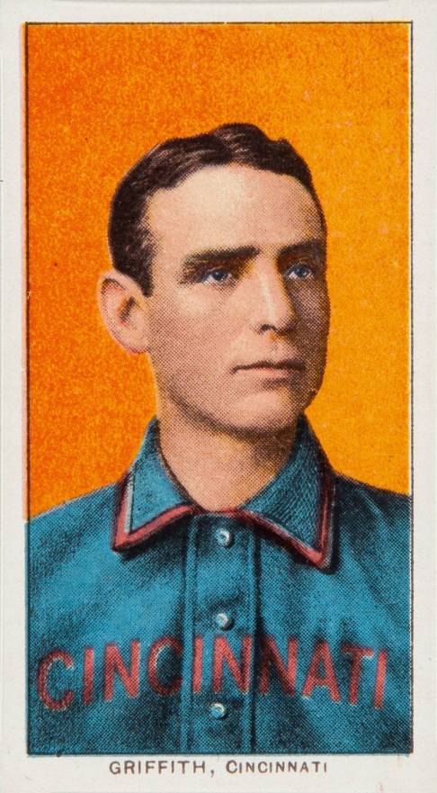 1909 White Borders Piedmont 350  Griffith, Cincinnati #196 Baseball Card