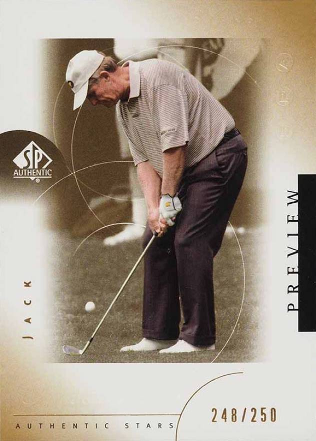 2001 SP Authentic Previews Jack Nicklaus #35 Golf Card