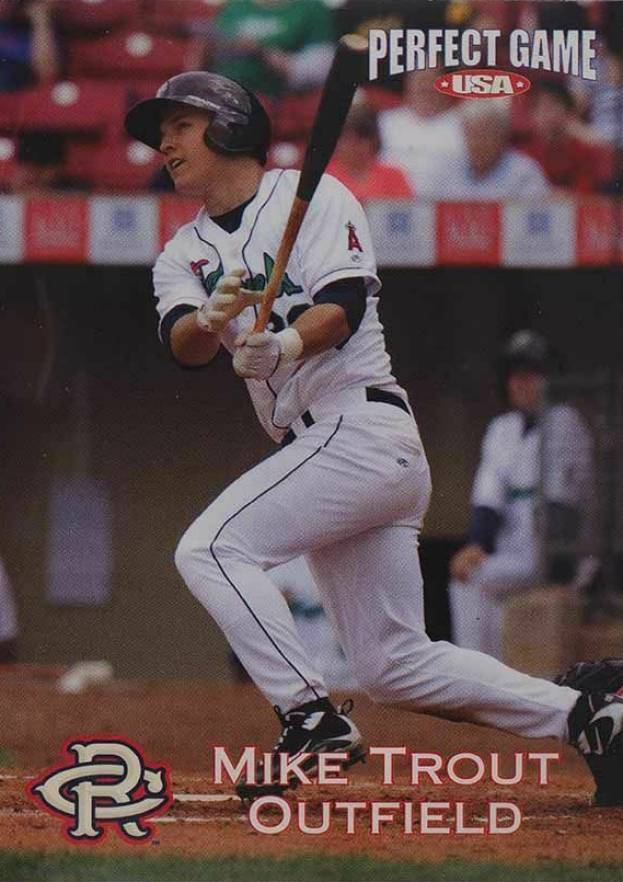 2010 Cedar Rapids Kernels Perfect Game Mike Trout #25 Baseball Card