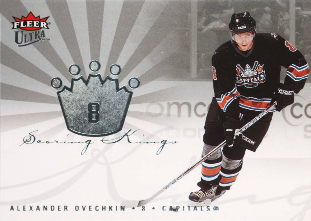 2005 Ultra Scoring Kings Alexander Ovechkin #SK18 Hockey Card