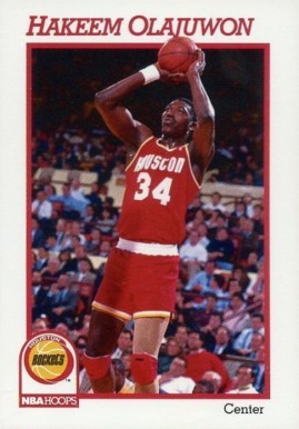 1991 Hoops Prototypes 00 Hakeem Olajuwon #006 Basketball Card