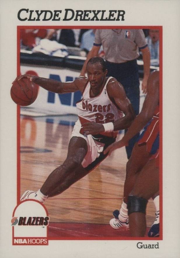 1991 Hoops Prototypes 00 Clyde Drexler #001 Basketball Card