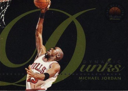 1993 Skybox Premium Dynamic Dunks Michael Jordan #D4 Basketball Card