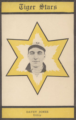 1909 Topping & Co. Detroit Tigers Postcards Davey Jones, Utility #8 Baseball Card