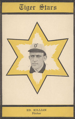 1909 Topping & Co. Detroit Tigers Postcards Ed Killian, Pitcher #10 Baseball Card