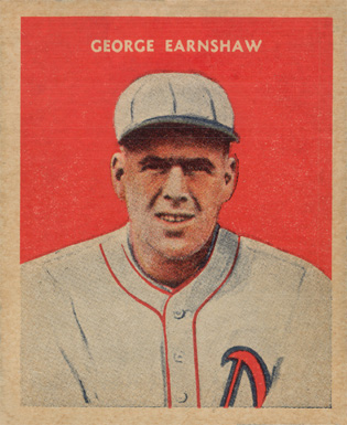 1932 U.S. Caramel George Earnshaw #29 Baseball Card