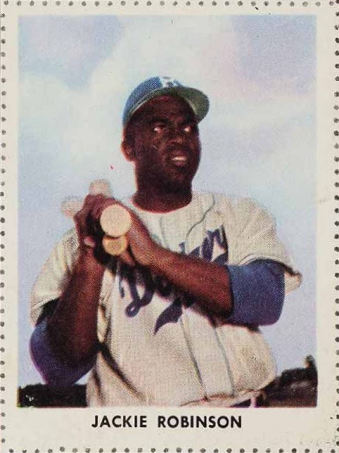 1955 Golden Stamps Brooklyn Dodgers  Jackie Robinson # Baseball Card