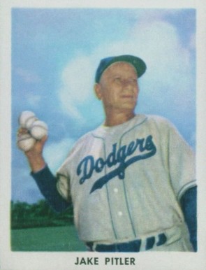 1955 Golden Stamps Jake Pitler # Baseball Card