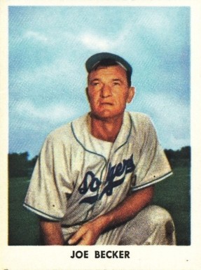 1955 Golden Stamps Joe Becker # Baseball Card