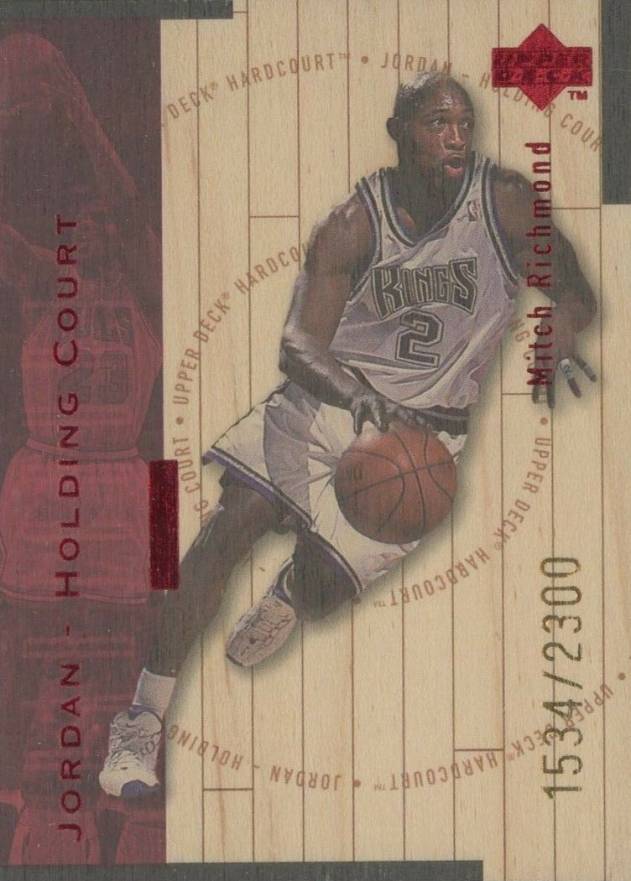 1998 Upper Deck Hardcourt Jordan Holding Court Michael Jordan/Mitch Richmond #J23 Basketball Card